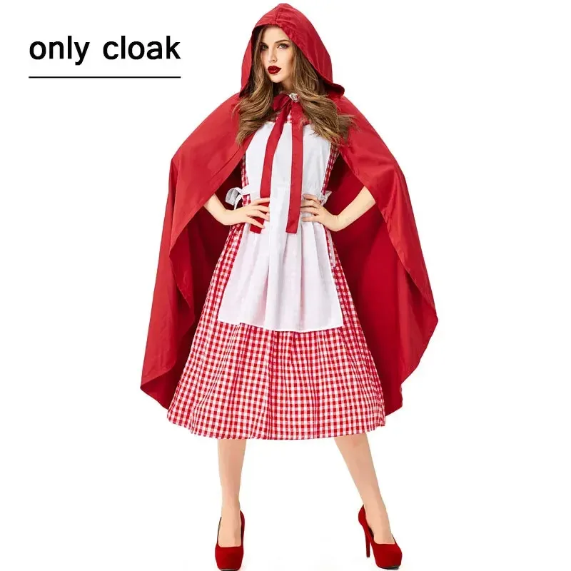 silisili AAdult Kids Bambino Cappuccetto Rosso costume cosplay mantello per donne ragazze 2025 ☆   Nuovo