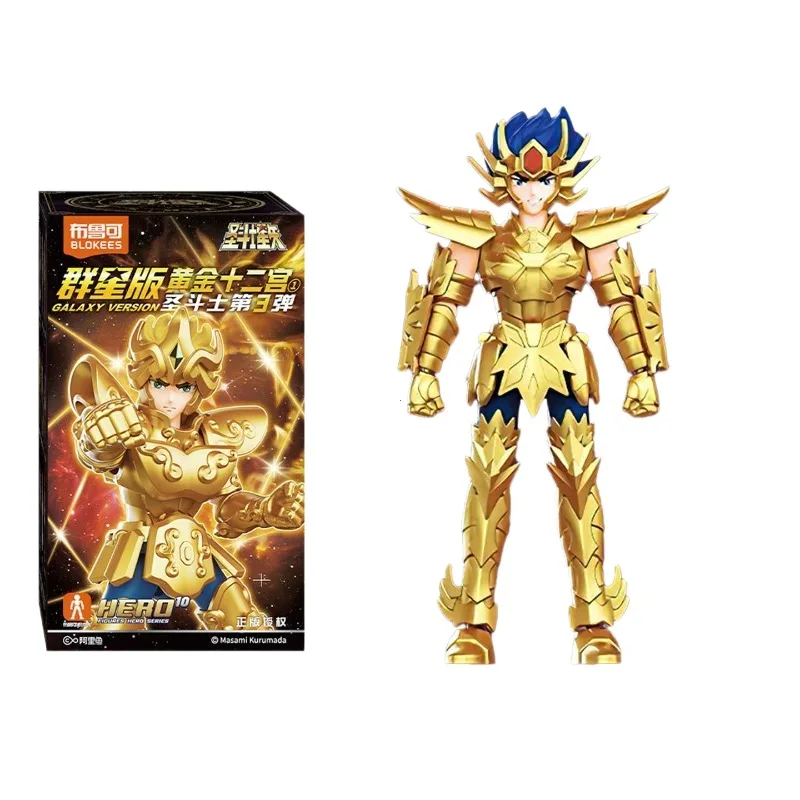 

Blokees Saint Seiya Star Version 3rd Blokees Building Block Blind Box Hidden Athena Assembled Figure Model Display Toy
