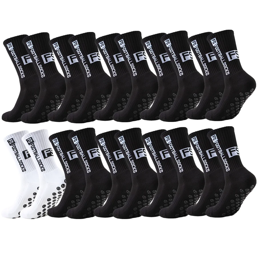 10 Paar Unisex-Anti-Rutsch-Socken für Rugby und Baseball, professionelle, atmungsaktive, stoßfeste Sportsocken mit Handtuchboden