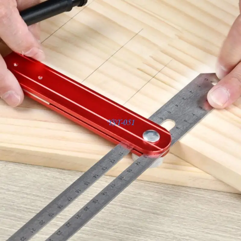 E15A Aluminum Carpenter Square Corner Measuring Rule for Detailed Craftsmanship
