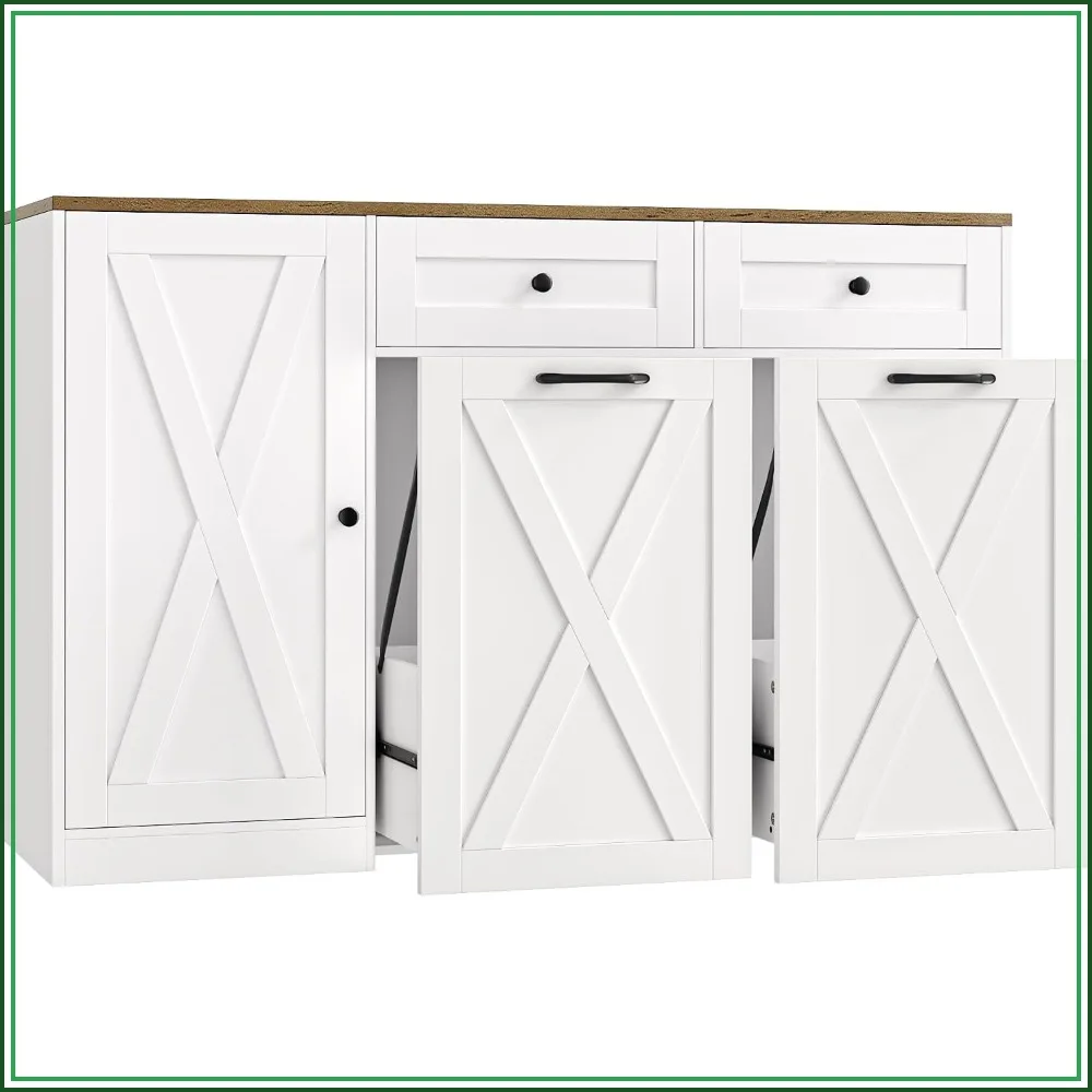 HOSTACK 12.5 Gallon Trash Can Cabinet, 47