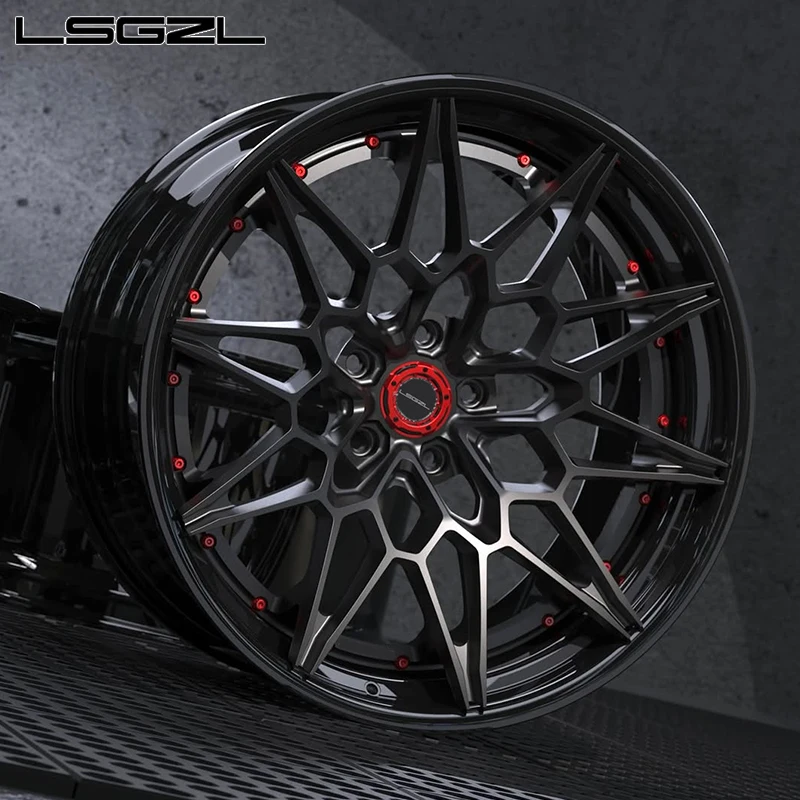 

Кованые двухсоставные диски Lsgzl на заказ 5x114.3 5x130 5x120 вогнутой формы для Cls, Audi C8, Ferrari, BMW, 18, 19, 20, 21, 22, 24 дюйма, легкосплавные автомобильные колеса