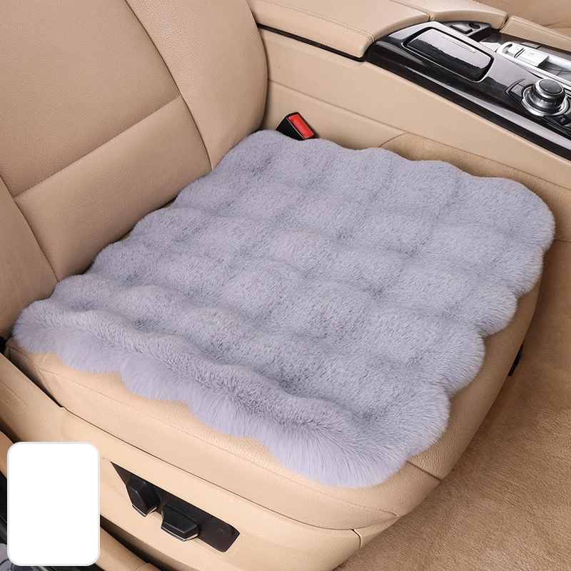 Winter Plush Universal Car Seat Covers For Renault Clio 2 Mazda 3 BK Kia Soul Mercedes W124 BMW G20 Auto Cushion Accessories