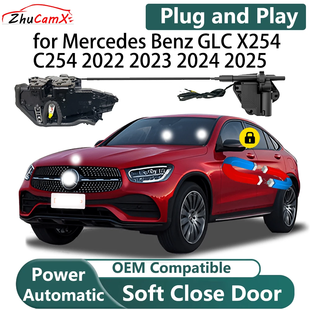 for Mercedes Benz GLC X254 C254 2022-2025 Car OEM Auto Smart Electric Soft-Close Closing Closer Power Door Latch Kit System