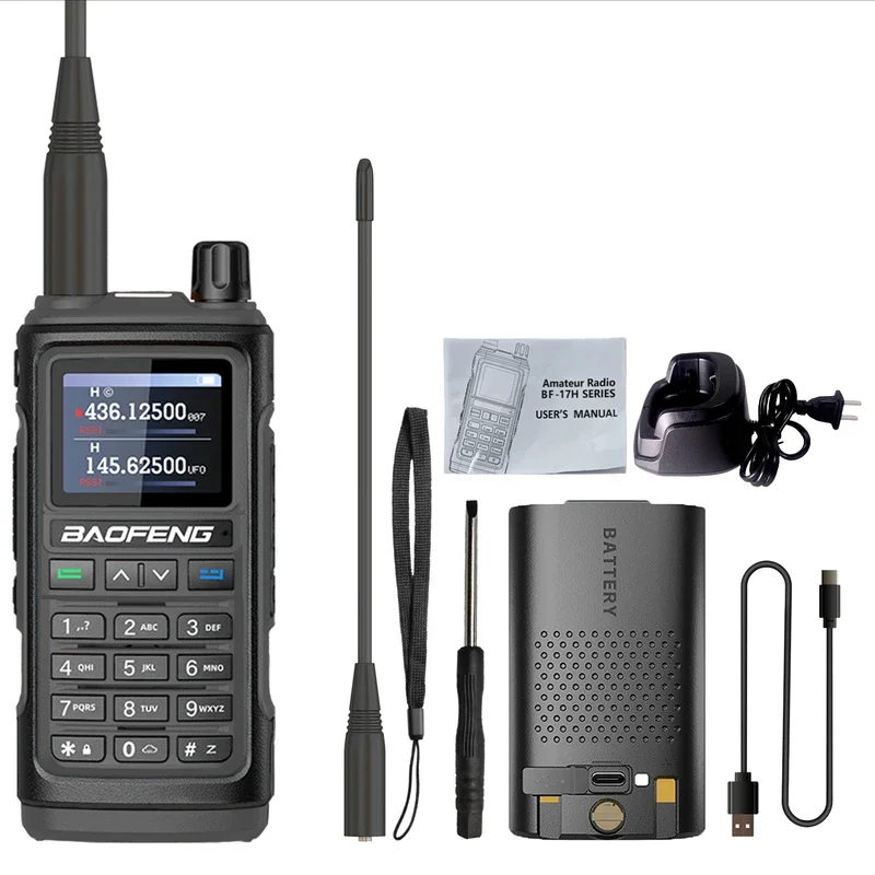 Imagem -06 - Pro Max Walkie Talkie Faixa de ar Gps 999 Canais de Longo Alcance Noaa Multi-band Amador Radioamador Radioamador em Dois Sentidos Baofeng-uv17