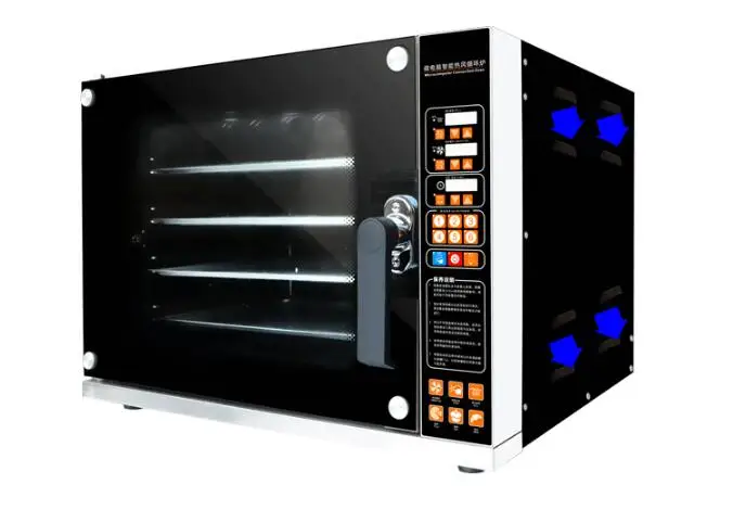 Four électrique domestique de grande capacité, four de cuisson commercial, grille-pain domestique, air chaud, surpoids de vache, 60L, 220V, 4500W