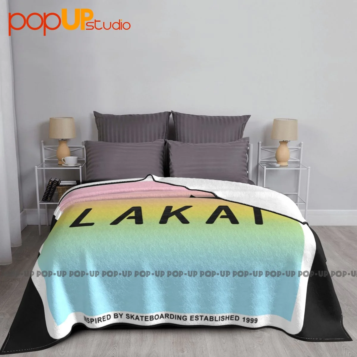 Lakai Footwear Skate Shoes Poster Blanket Autumn On Couch On The Sofa Bedding Throws Machine Washable