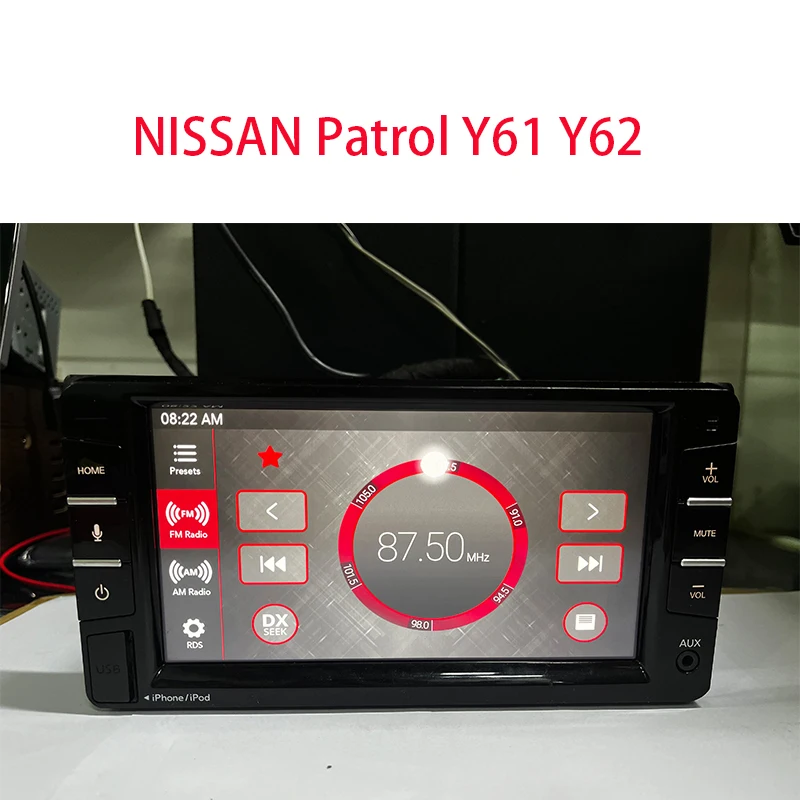 For NISSAN Patrol Y61 Y62 Infiniti clarion with carplay Android Auto Bluetooth USB Airplay Car central control display screen