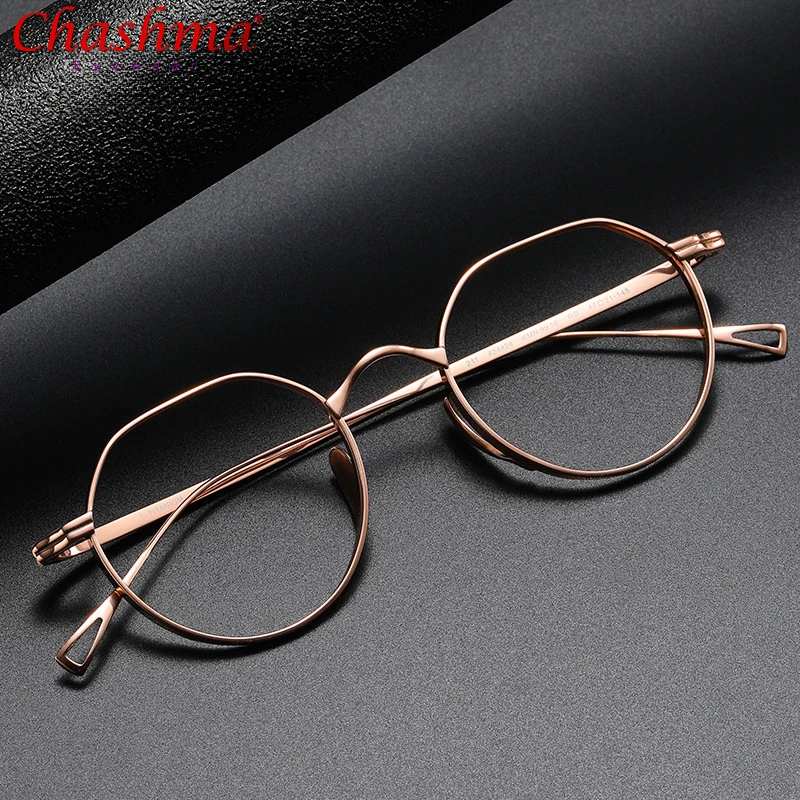 2024 Pure Titanium Glasses Frame Men Retro Round Prescription Eyeglasses frames Women Luxury New Vintage Myopia Optical Eyewear