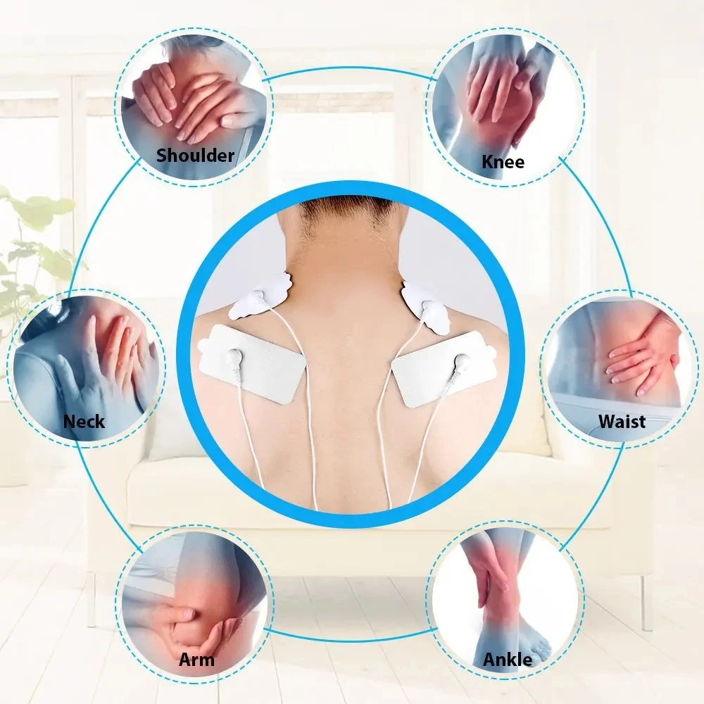 10/20 PCS Selbstklebende Vliesstoff Ersatz Zehn Elektroden Pads Ems Muskelstimulator Massagegerät Gel Aufkleber Wiederverwendbar