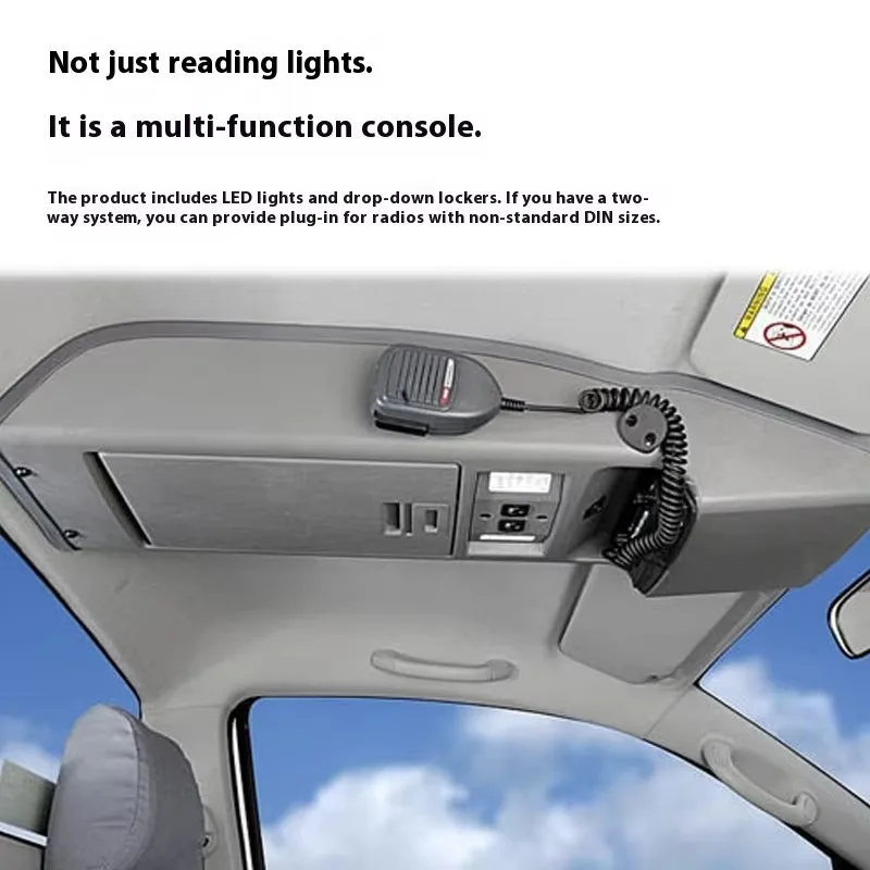 

Roof Storage Box for Toyota Off-Road Vehicles LC76 Lc79Lc78 LC200 FJ LED Lights Roof Console Roof Console