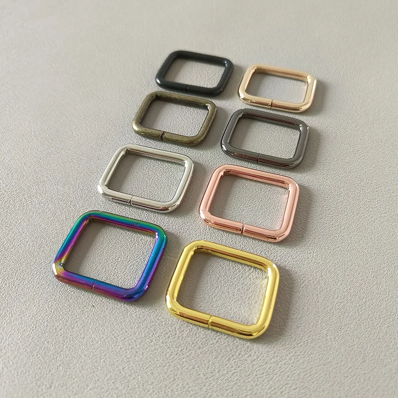 1Pcs 25mm Metal D Buckle Belt Ring Semirings Adjusters For Paracord Bag Backpack Straps Accessory Loop Dog Collar Clasp Hardware