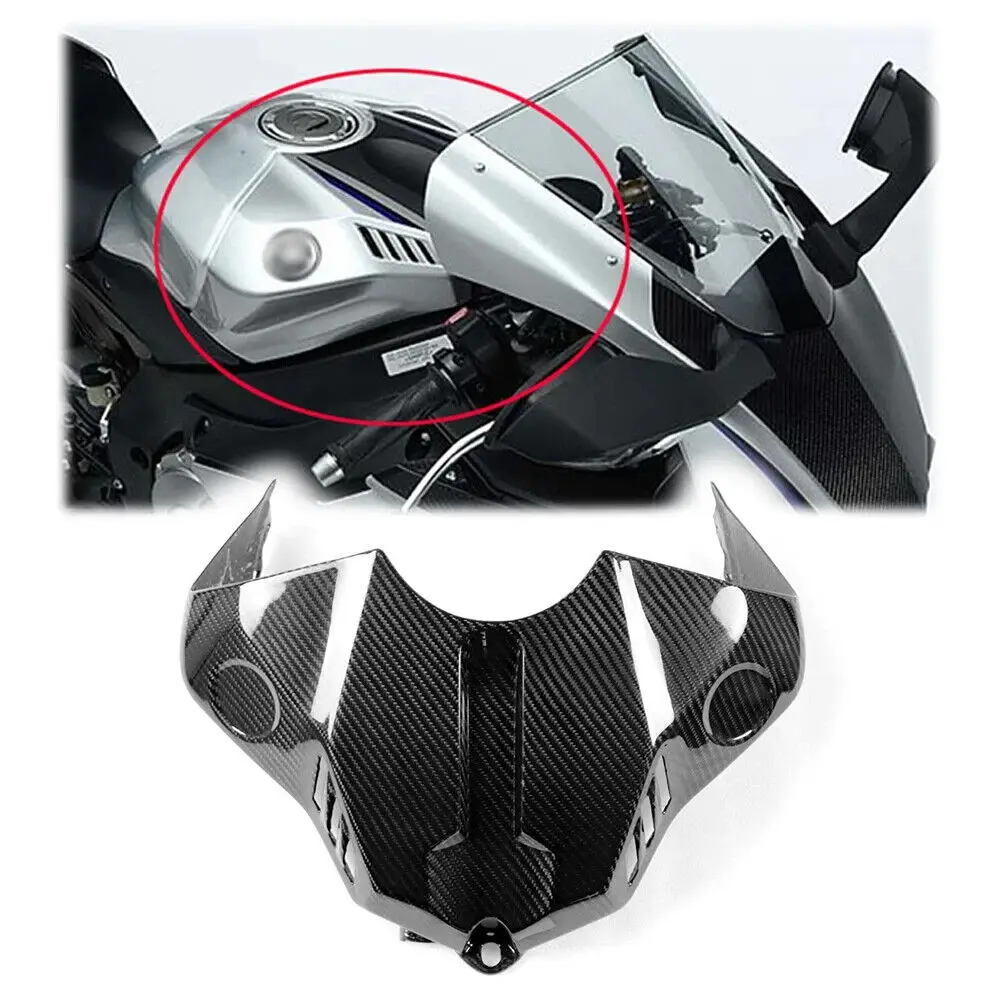 100% Carbon Fiber Front Tank Guard Cover Fairing For Yamaha R1 R1M 2015-2023