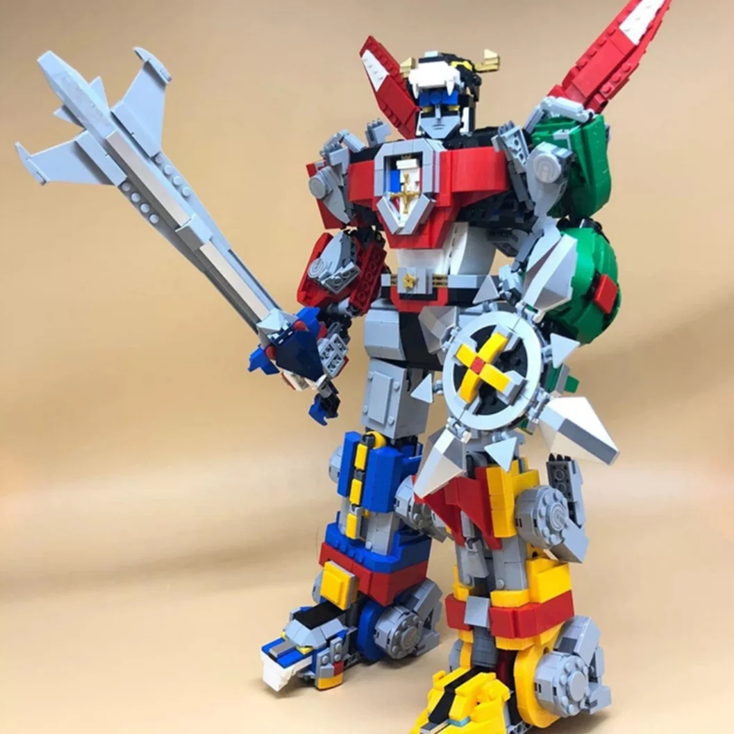 New Animal 5-in-1 Transformable Mech Building Blocks Robot 21311 Space Squad Puzzle Model Toy Holiday Gift Desktop Ornament