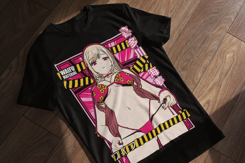 

Waifu Anime Theme T-Shirt - Cute Kawaii Anime Girl Tee, Japanese Otaku Apparel, Sexy Manga Fan Shirt, Unisex Anime Clothing