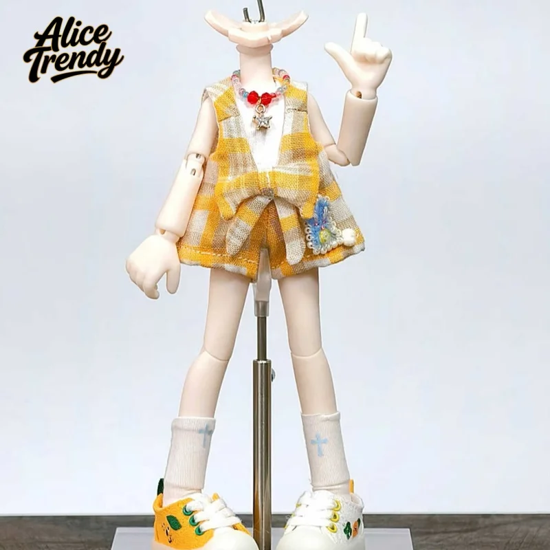 13cm Yam Body 1/12 Unpainted Doll Body Large Limbs Fits Ob11 Gsc Diy Bjd Custom Accessories Gift