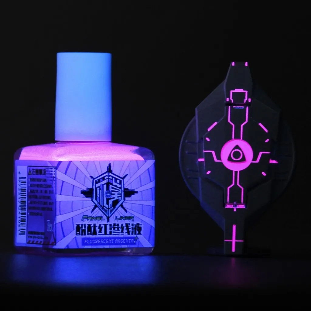 Model Painting 18ml Fluorescent Panel Liner Paint Water-based Penetrating Ink for Model Coloring Tools Hobby DIY Pigment Q06101