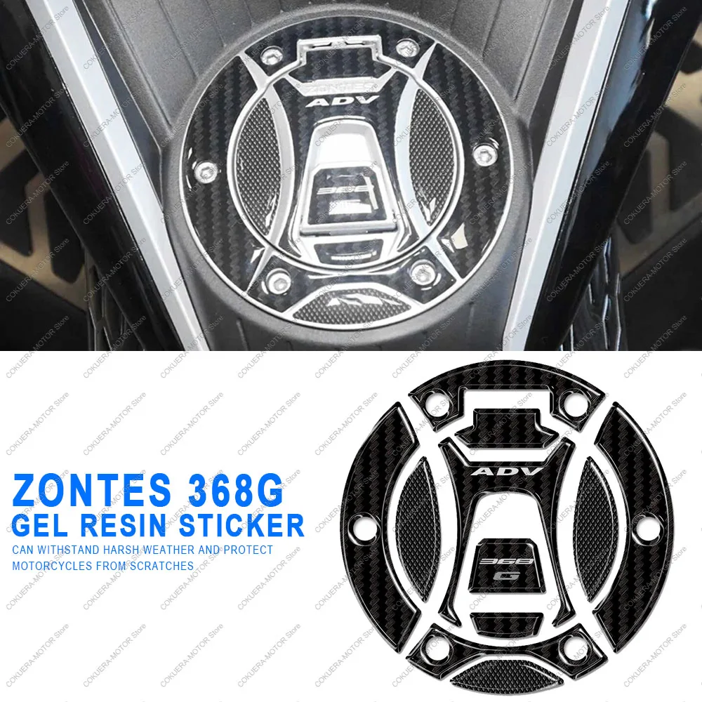 

For ZONTES 368G 2025 Motorcycle Accessories Gasoline Cap Sticker 3D Resin Protective Sticker Scratch Resistant And Wear-Resistan
