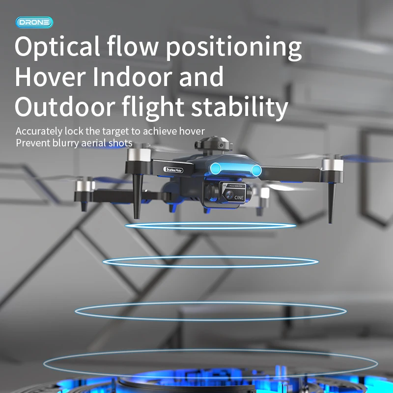 Évitement d'obstacles tout autour avec caméra HD 6K, télécommande pliable sans balais, flux optique, positionnement Dro, H10, Wi-Fi 2.4G, FPV