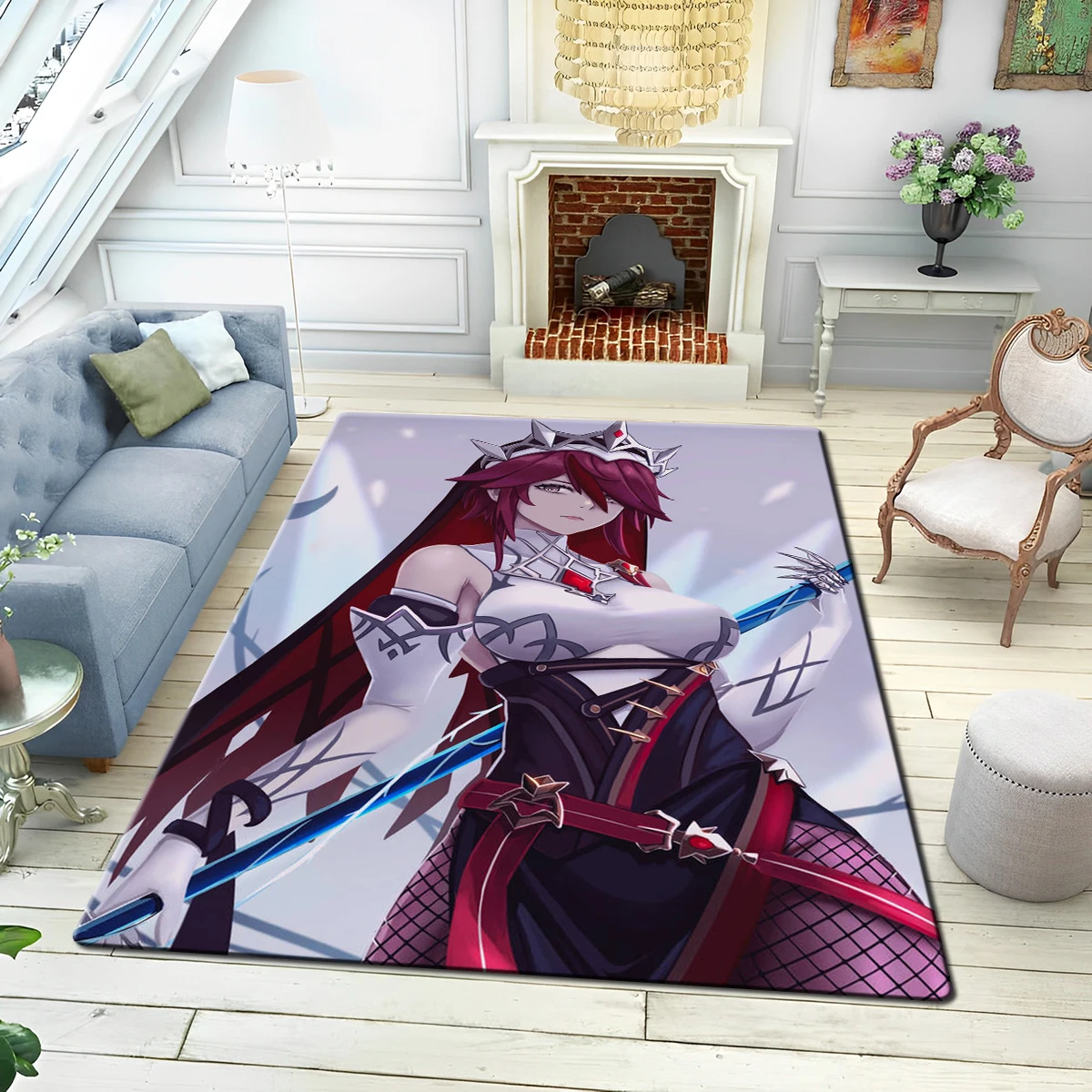 animation G-Genshin I anime game Non-slip hd print carpet  Large Mat Rugs for Living Room Comfortable Soft Floor Mat for Bedroom