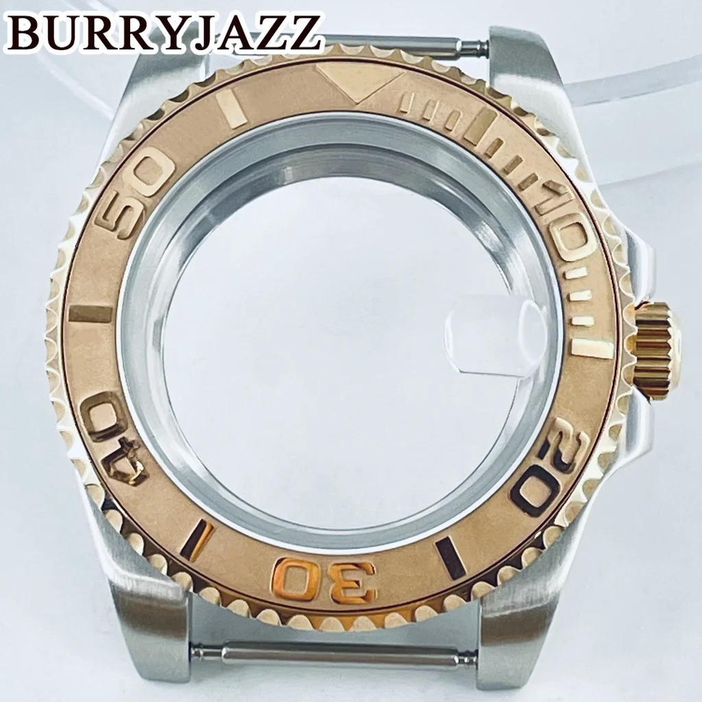 BURRYJAZZ 40mm SUB GMT Case NH35 NH36 NH34 NH38 NH70 NH72 ETA2824 PT5000 Watch Case Sapphire Glass Ceramic /Aluminum Bezel