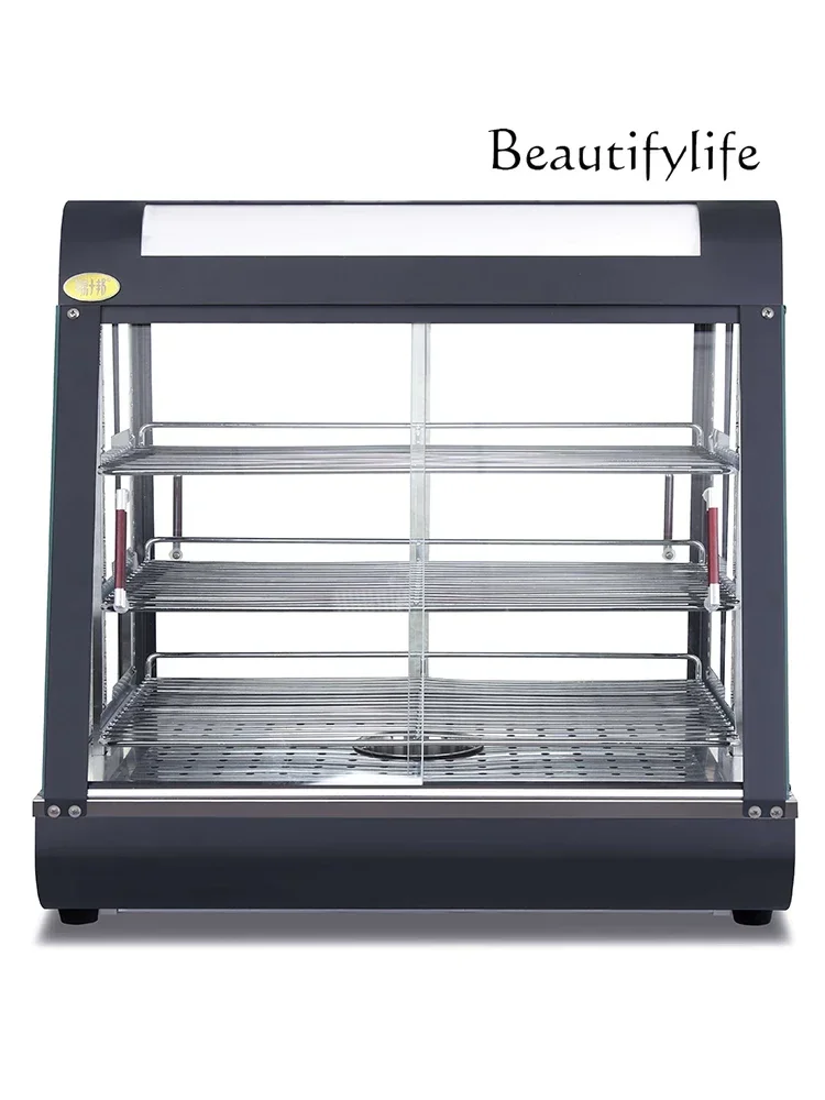 

Commercial egg tart display incubator, cooked food heating desktop incubator