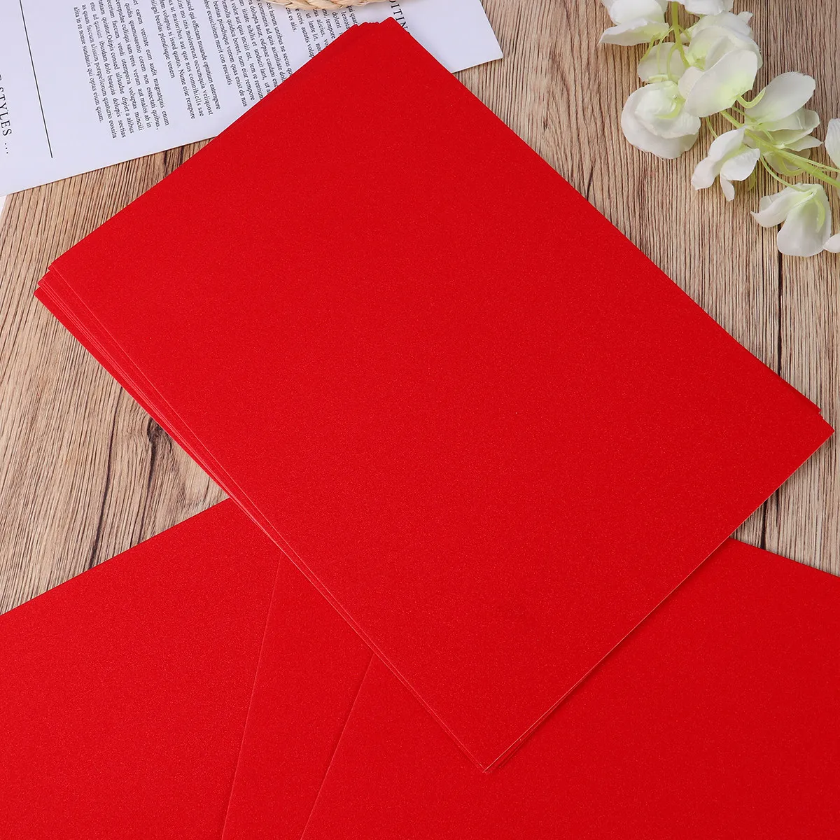 10Pcs Red Sparkling Glitter Cardstock A4 Sandpaper Texture Glitter Adheres Permanently DIY Craft Paper for Greeting Cards Signs