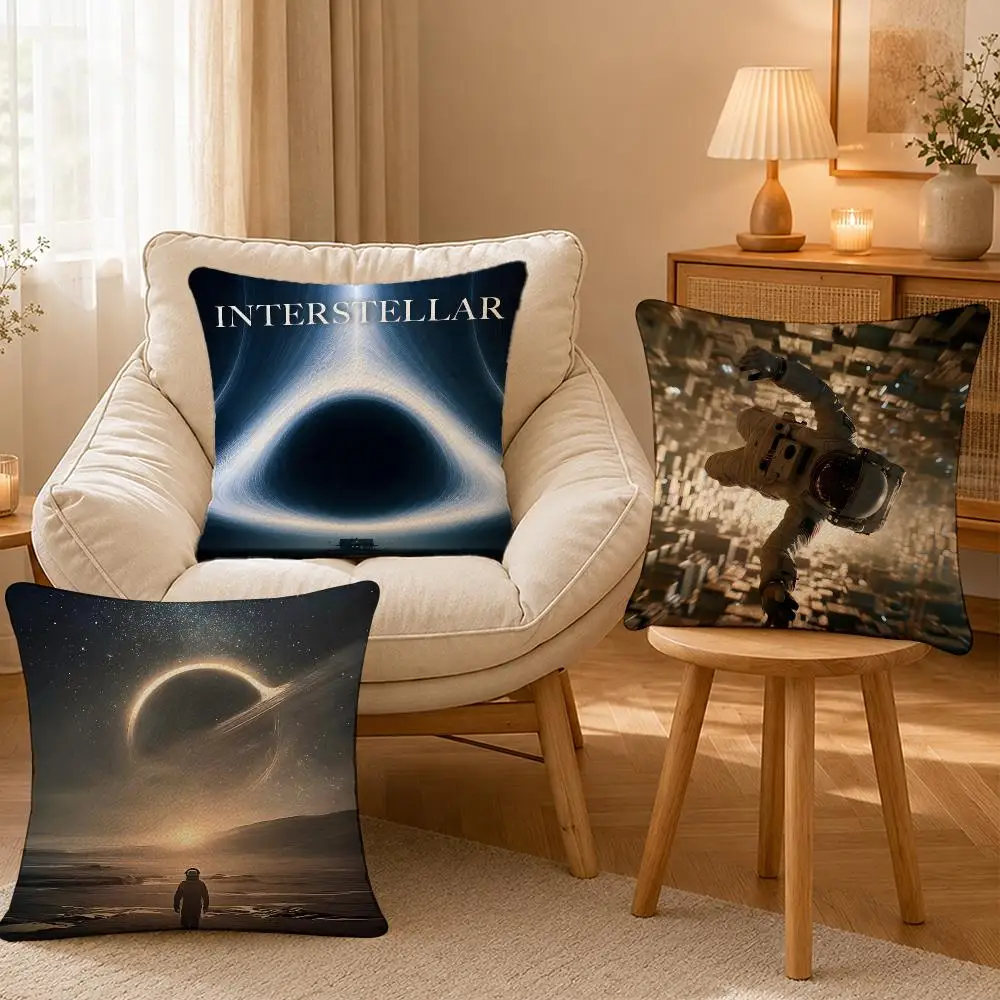 SciFi Interstellar Space Epic Cushion Cover Personalized Short Plush Soft Bedroom Sofa Home Decor Gift