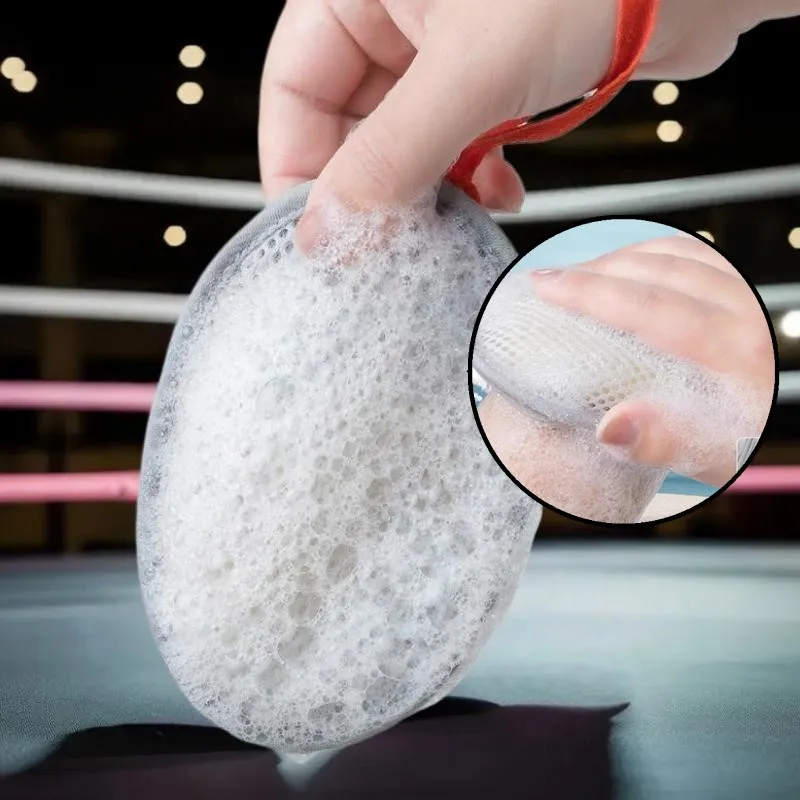

1pc Bath Cleansing Foaming Net With Lanyard Double-Sided Oval Soap Bag Body Exfoliating Scrubber Sponges Bathroom Mesh Soaps