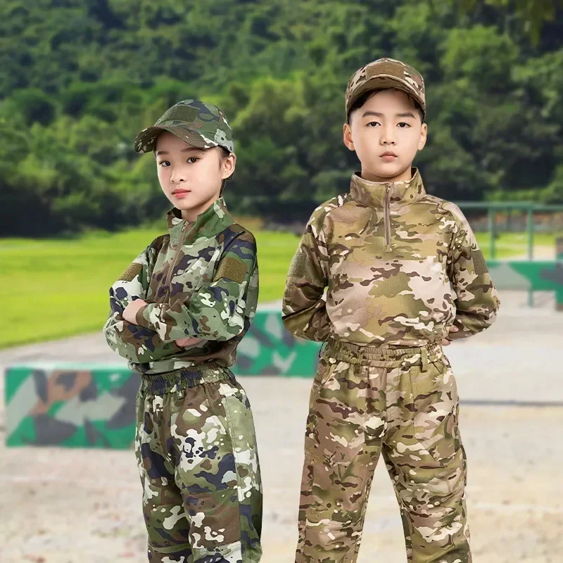 Camp Frog Children's Military Primary Suit Kindergarten Summer Training School Clothes Camouflage