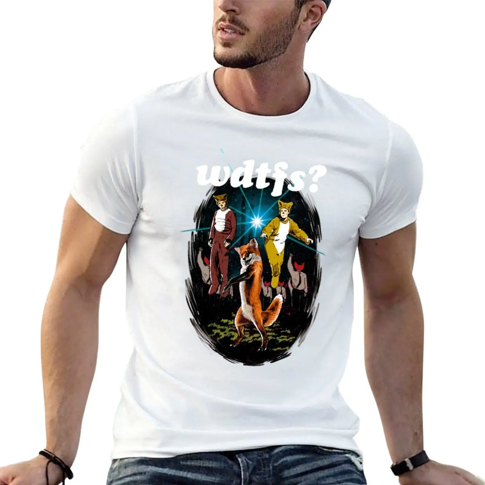 

What Does The Fox Say T-Shirt t shirts for man slim fit t shirt man cotton T-Shirt