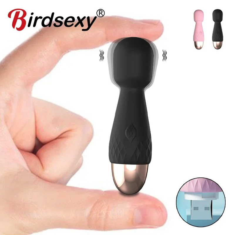 10 Modes Strong Vibration Mini Vibrator Magic Stick USB Charging Massager Clitoris G-Spot Vibrator Sex Toy For Women Adults 18