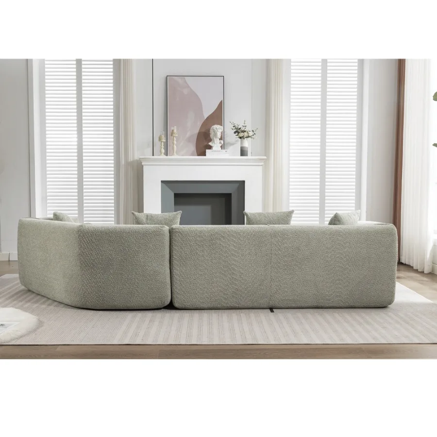 [VIDEO PROVIDED][ Neue und verbesserte Extended Edition]Modulares Sofa im modernen minimalistischen Stil mit gepolsterter freier Kombination in Routen