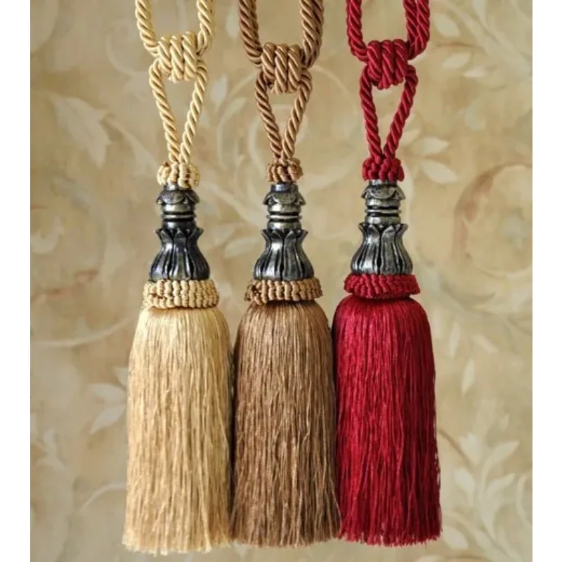 Curtain hanging ball Suspense tassel fringe tapestry accessories hanging ear Curtain tied rope Tapestry hanging decoration