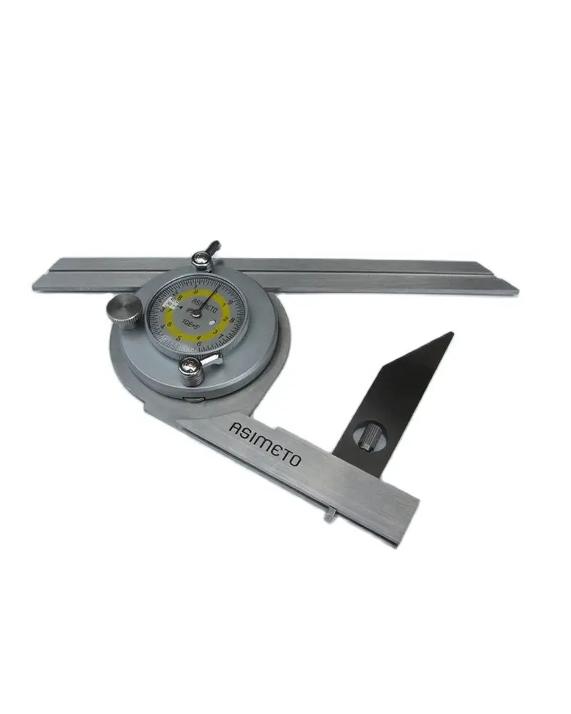 

German ASIMETO Digital protractor 360° universal angle/bevel protractors With 90° Square Ruler 0-180° 0-320 °