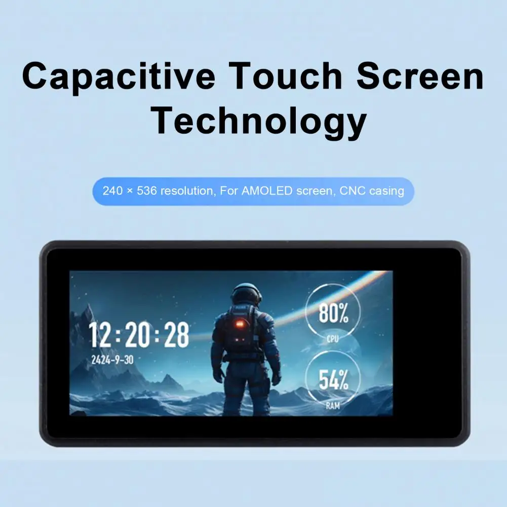 Placa de desenvolvimento de display amoled 1.91 polegadas wi-fi bluetooth-compatível 32 bits lx7 placa de desenvolvimento de processador de núcleo duplo 2025