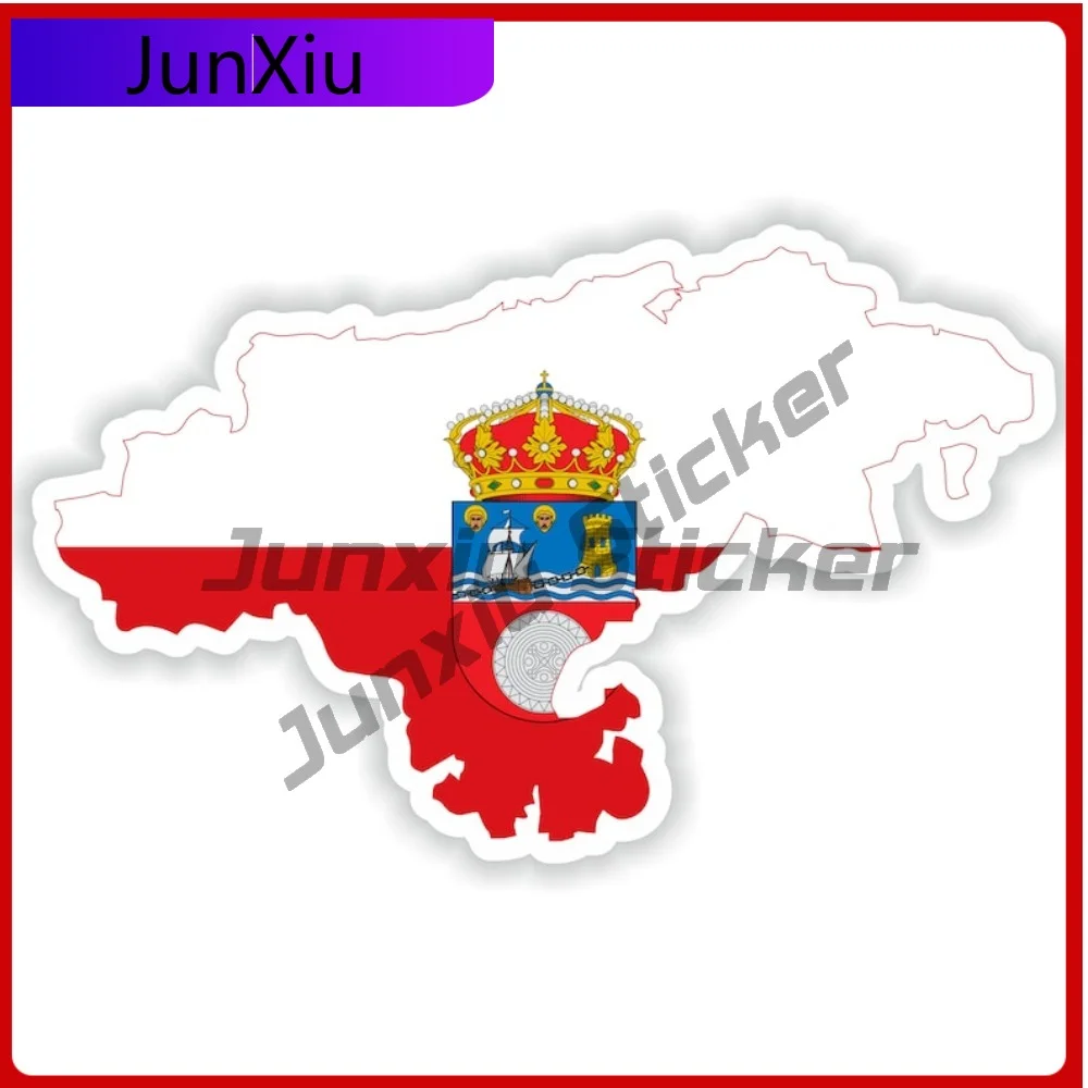 

Cantabria Spain National Emblem Map Shape And Outline Vinyl Decals Graphics Camper Sun Decals Cars Bumper Decoration New Car Suv