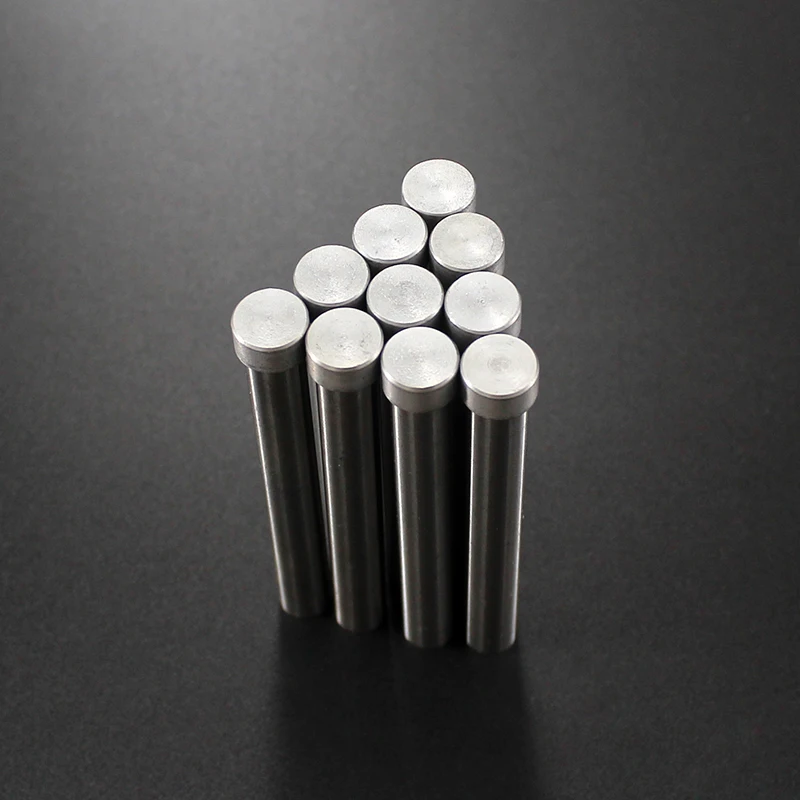 Mold hardware SKD11 material punching needle rod diameter 10mm, total length 40mm50mm60mm70mm80mm90mm100mm long T-shaped mold pu