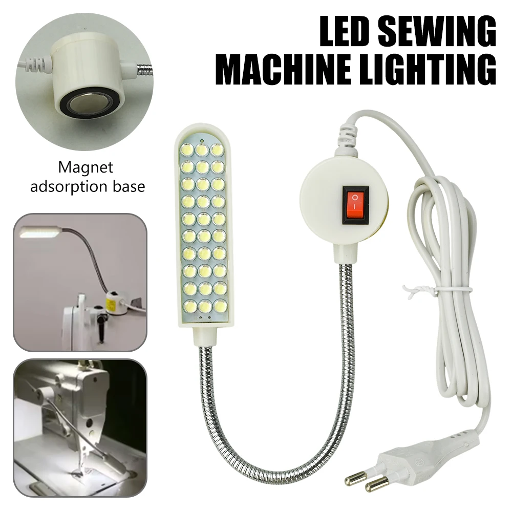 

Новая лампа для швейной машины с 30 светодиодами, гибкая регулируемая на 360°, промышленная лампа с магнитным основанием для верстака