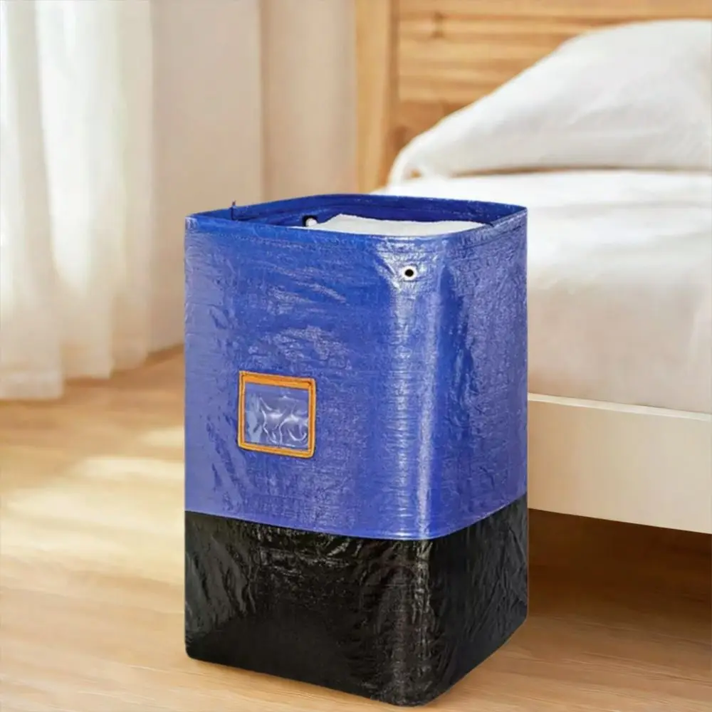 Bolsa de transferencia de logística de plástico, gran capacidad, resistente al desgaste, bolsa de almacenamiento de edredón móvil para el hogar, gruesa, impermeable