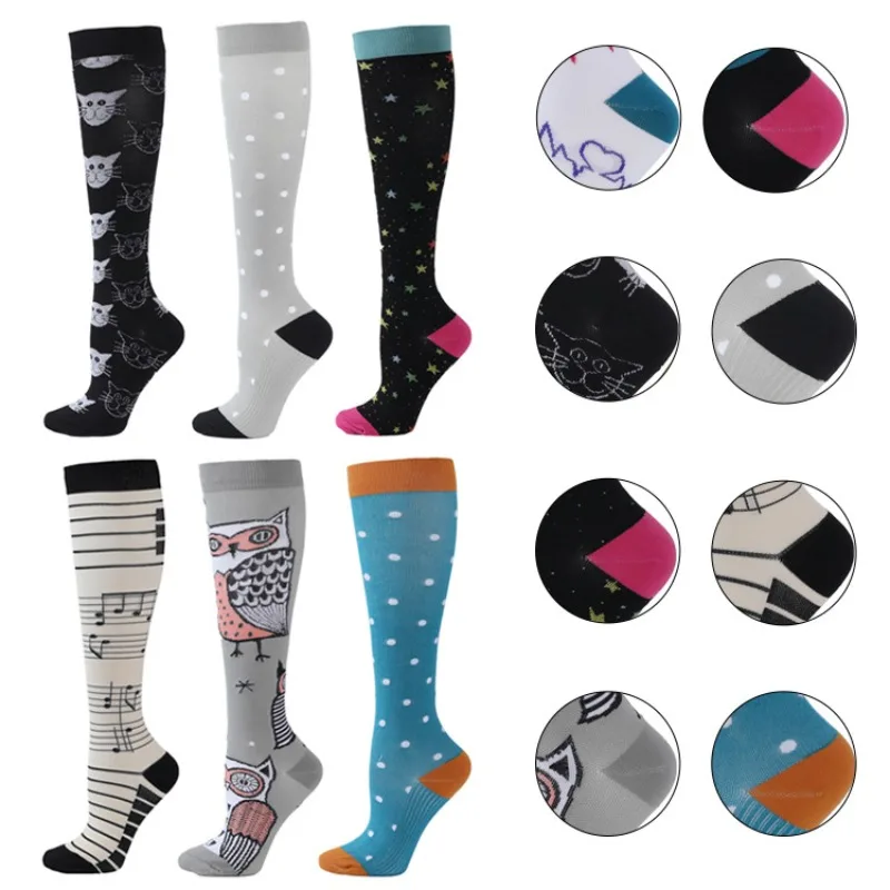 

Slimming Pressure Socks Outdoor Cycling Compression High Tube Elastic Men's and Women's Fitness Socks