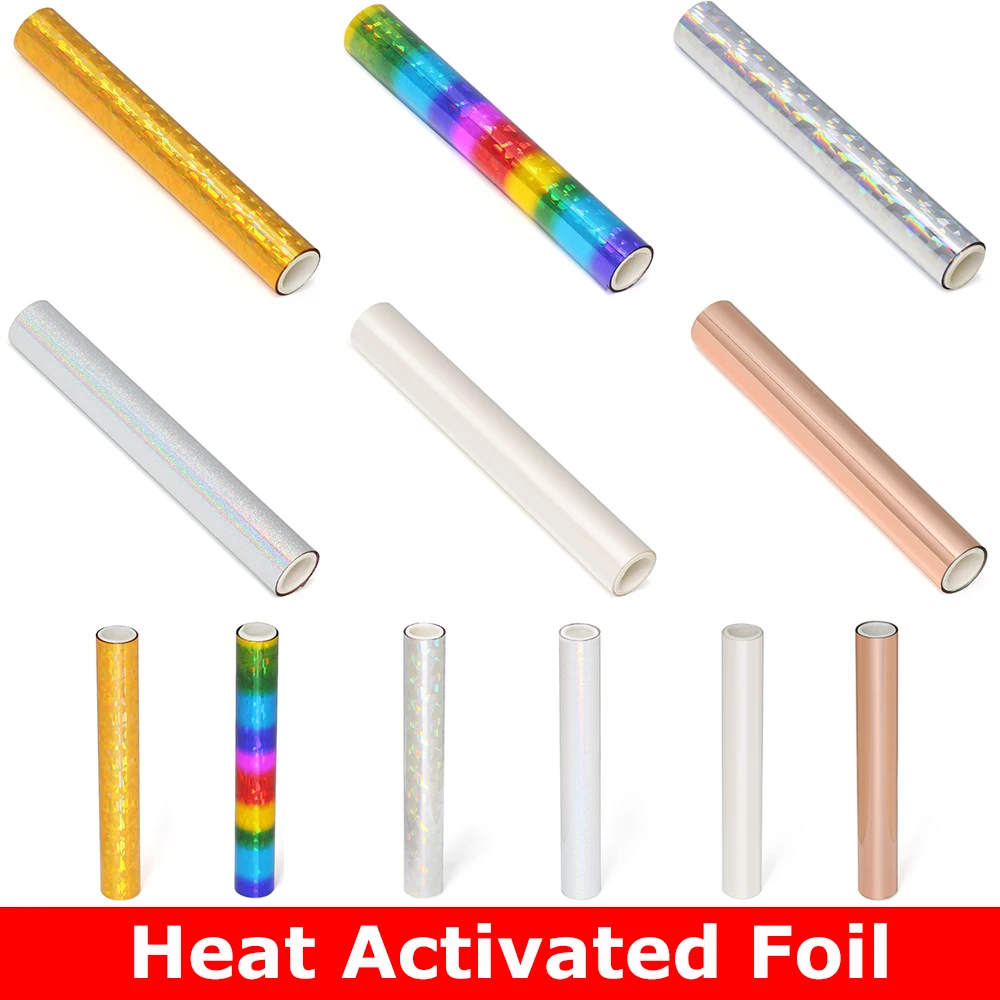 

3m*15cm Heat Activated Foil/Glimmer Foil for DIY Greeting Card Letterpress Embossing Paper Crafts Foil Transfer Sheets 2023 New