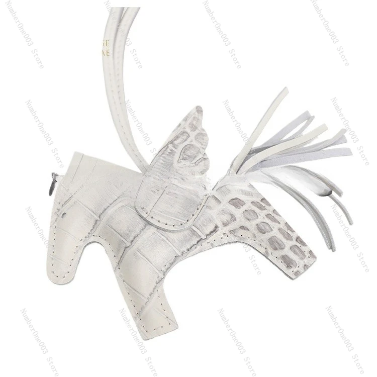 

Hot-selling Women's 2025 New Style Leather Crocodile Pattern Winged Horse Accessory Bag Pendant