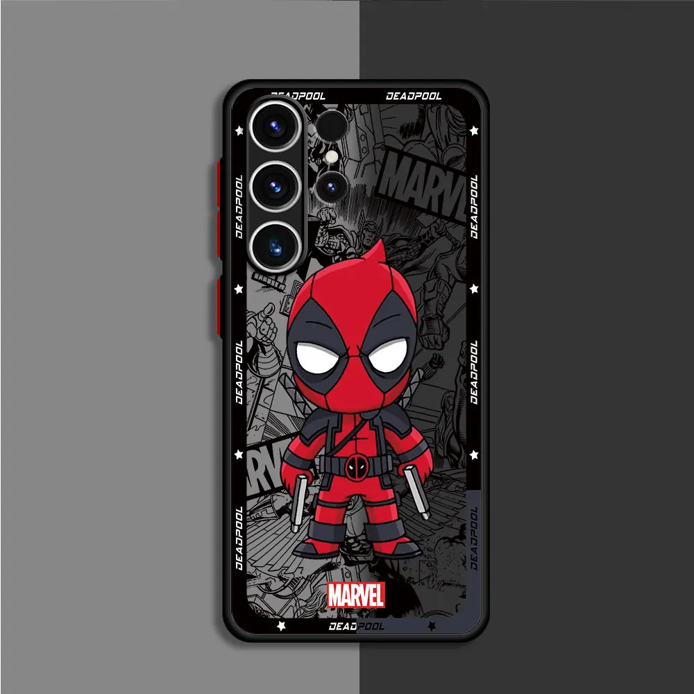 Phone Case for Samsung Galaxy S23 FE S22 S21 S10 Plus S20 FE S9 S24 Plus S23 Ultra Marvel Spiderman Groot Deadpool Cover