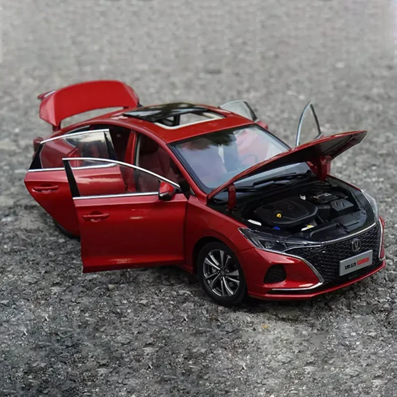 

1:18 оригинальная заводская Changan EADO Plus 2021, имитация сплава, модель автомобиля, подарки, коллекция украшений, игрушки для автомобиля, статический дисплей