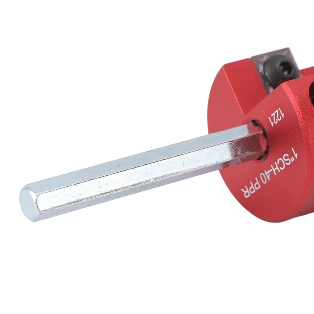 Durable Aluminum Alloy Pipe Reamer Kit Red 1 Inch/1.5 inch/2 inch Fitting Saver PVC Saver Water Lines