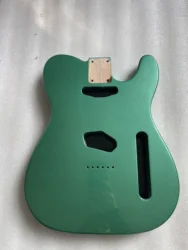 DIY Guitar Body Alder Wood Aged Wooden Barrel, Gloss Metal, Green Piano, Baking Paint, 5.55cm Pocket, New