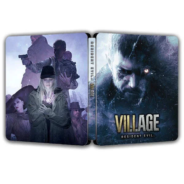 Resident Evil 8 Village Edición completa Steelbook ONi Fantasy Box (disco de juego no incluido)