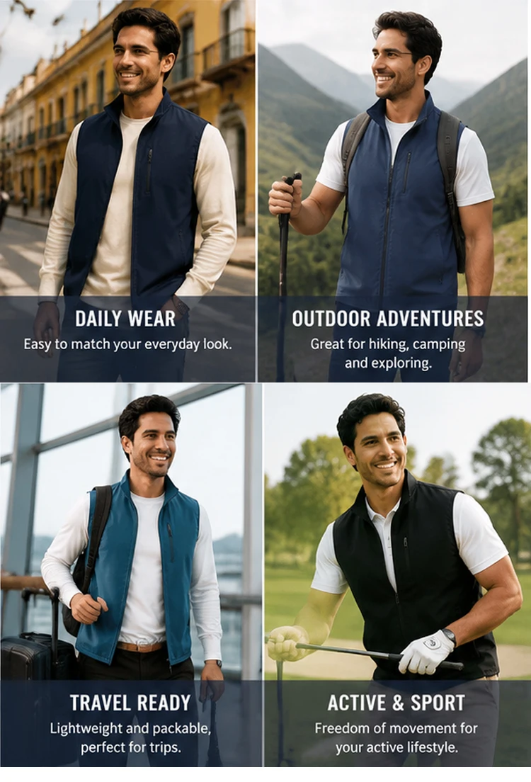 Summer Men's Lightweight Vests Quick Dry Men Mesh Breathable Sports Waistcoats Fashion Men Hiking Fishing Sleeveless Jackets