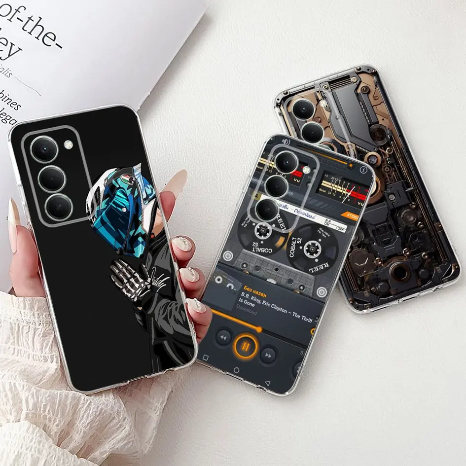 حافظة لهاتف Funda Redmi 15 5G حافظة ظهر شفافة من السيليكون الناعم على شكل زهرة لهاتف Xiaomi Redmi 15 5G 2025 حافظة Redmi Note 15R #6